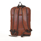 Premium Brown Leather Laptop Backpack for Men & Women | Business Travel Backpack